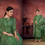 Wool Printed Salwar Suit Material  (Unstitched)