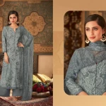 Unstitched Wool Suit Fabric Printed